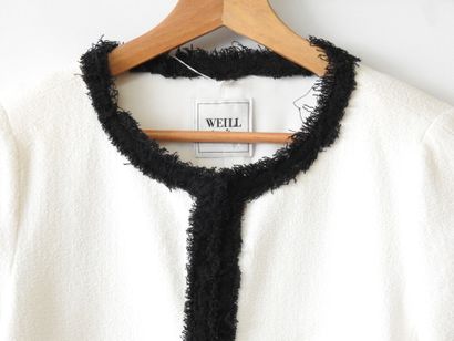 WEILL
White cotton-polyamide jacket with...