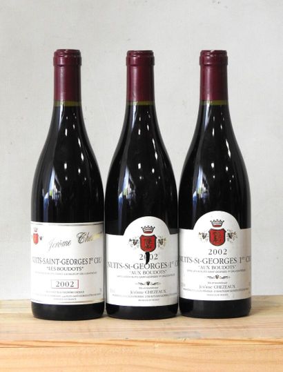 3 bottles
Domaine Jérôme Chézeaux, Nuits-Saint-Georges...