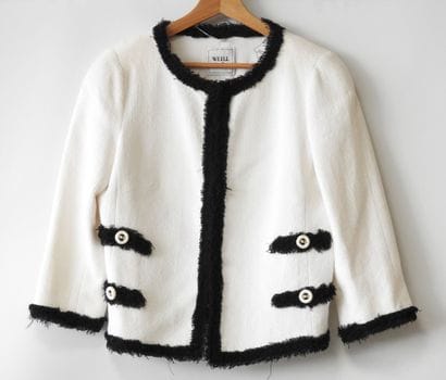 WEILL
White cotton-polyamide jacket with...