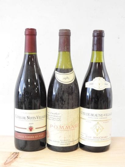 3 bottles 
1 bottle Pommard, Raoul Clerget,...