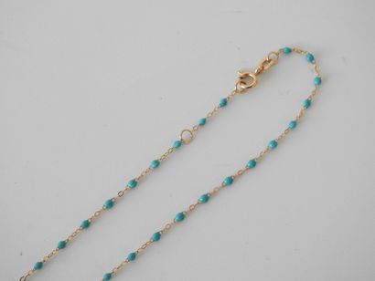 GIGI CLOZEAU
Madonna necklace in green turquoise...