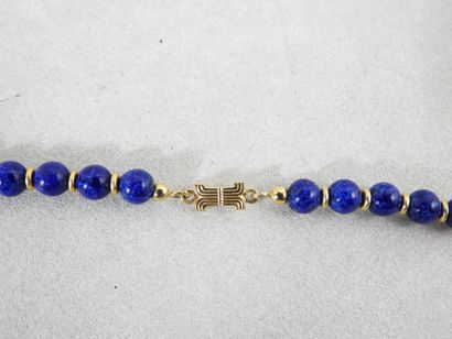 LANVIN
Sautoir of alternating blue and gold...