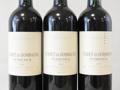 3 bottles
Cadet de Gombaude, Pomerol, 2005....