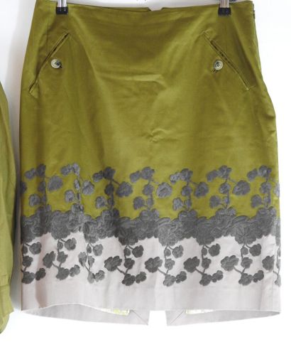 KENZO
Blouse légère kaki en coton, boutonnage...