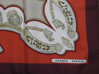 HERMES - Paris
Hand-rolled silk square model...