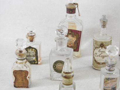 PERFUMES
Lot of 16 empty bottles with mostly...
