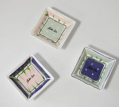 Christian DIOR
Suite of three quadrangular...