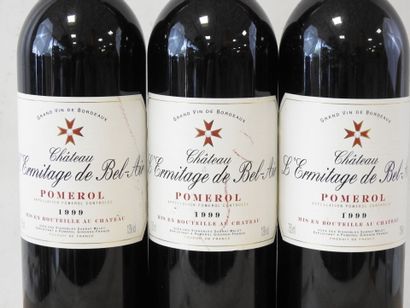 3 boutielles 
Château L'Ermitage de Bel-air,...