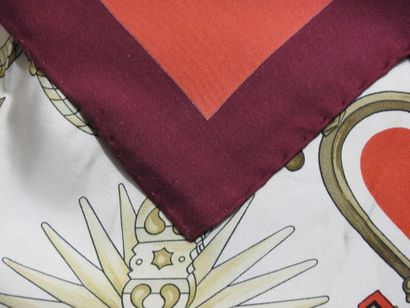 HERMES - Paris
Hand-rolled silk square model...