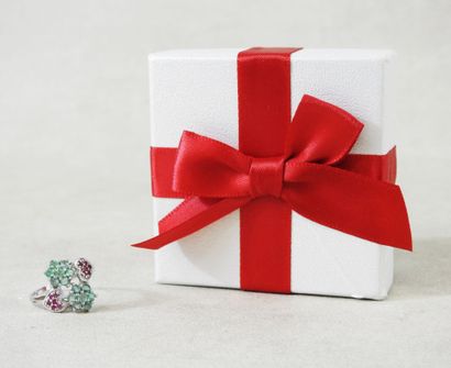 toi et moi ring set in 925 sterling silver...