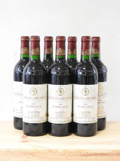 7 bottles 
Château Lascombes, Margaux,1990....