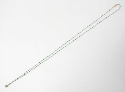 GIGI CLOZEAU
Madonna necklace in green turquoise...