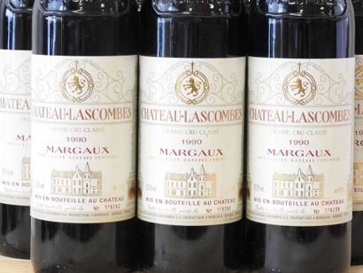 7 bottles 
Château Lascombes, Margaux,1990....