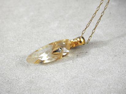 SWAROVSKY
Silver-plated chain and pendant...