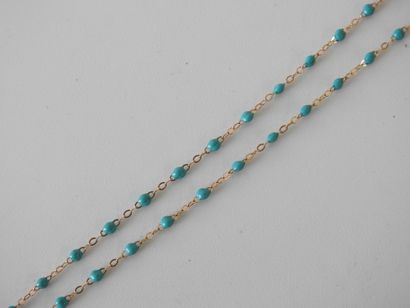 GIGI CLOZEAU
Madonna necklace in green turquoise...