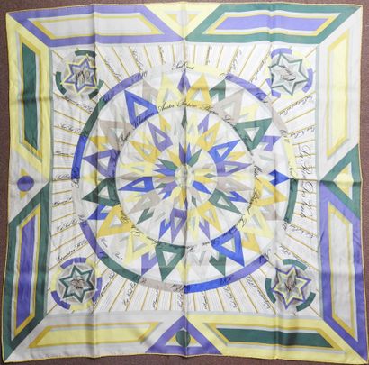 HERMES - Paris
Hand-rolled silk square 
