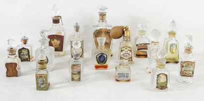 PERFUMES
Lot of 16 empty bottles with mostly...