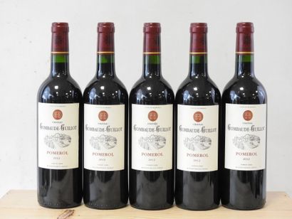 5 bottles 
Château Gombaude-Guillot , Pomerol,...