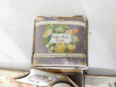 Rectangular children's sewing box, cardboard...