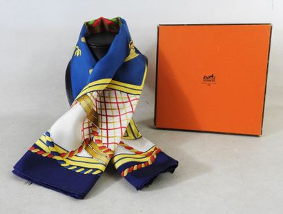 HERMES - Paris
Hand-rolled silk square 