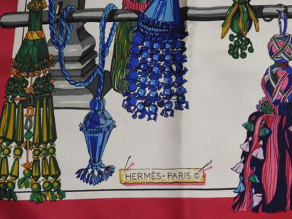 HERMES - Paris
Hand-rolled silk square, 