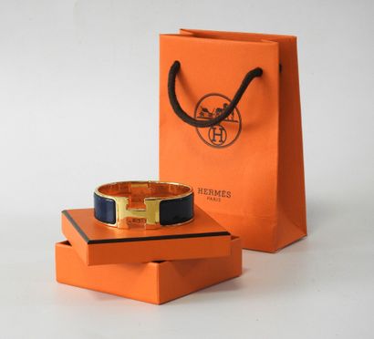 HERMES - Paris
Clic H model bracelet in gilt...