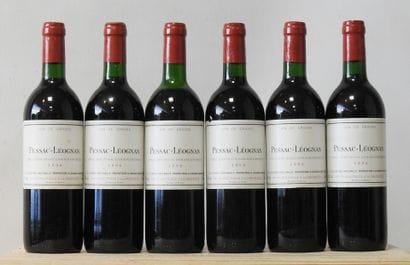 6 bouteilles PESSAC-LEOGNAN, mis en bouteille...