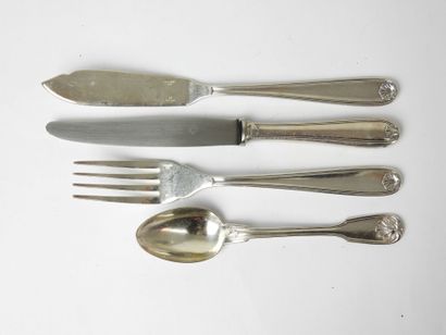 CHRISTOFLE, Vendôme model. Silver-plated...