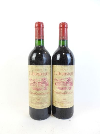 2 bouteilles CHATEAU LA DOMINIQUE, Saint-Emilion,...