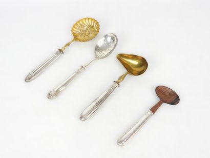 Meeting of FOUR SERVING PIECES with forged...