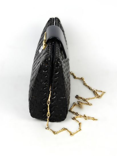 VINTAGE. Evening bag in braided fiber. 12...