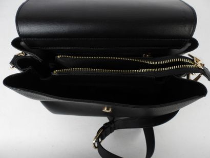 VALENTINO. Shoulder bag in black grained...