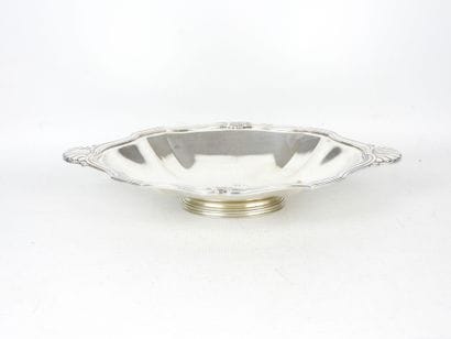Silver-plated metal CUP with shell decoration....