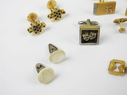 FOUR pairs of metal HANDLEBUTTONS. Three...