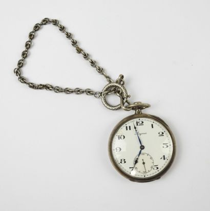 LONGINES. Montre de gousset en argent 900/1000°....