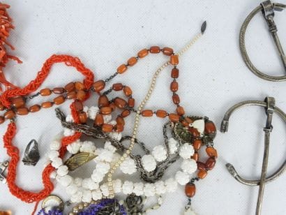 COSTUME JEWELRY. Lot including bracelets,...