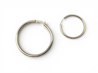 LOT DE BIJOUX en or jaune 750 millièmes comprenant...