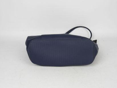 LACOSTE - Paris. Blue canvas handbag. 25...