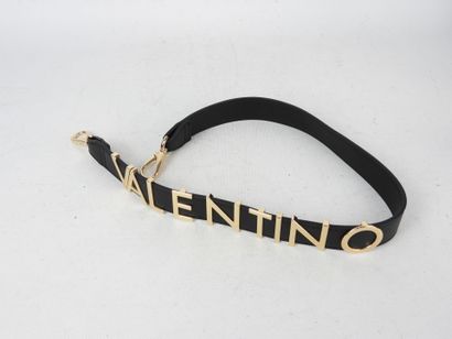VALENTINO. Shoulder bag in black grained...