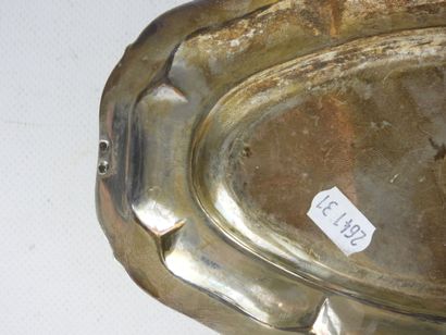 925/1000° silver SAUCIERE with shell decoration....