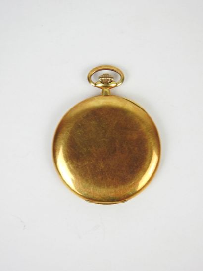 MONTRE de gousset extraplate en or jaune...