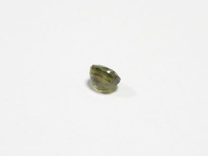 SAPHIR on leaf. 6.34 ct (treated).