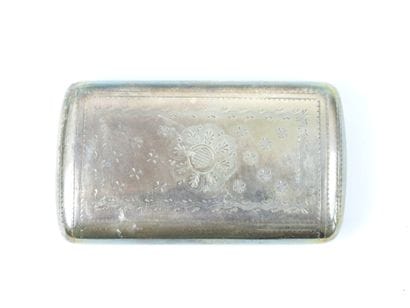 TABATIERE in silver 925/1000° with chased...