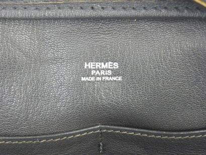HERMES - Paris. Handbag in feather canvas...