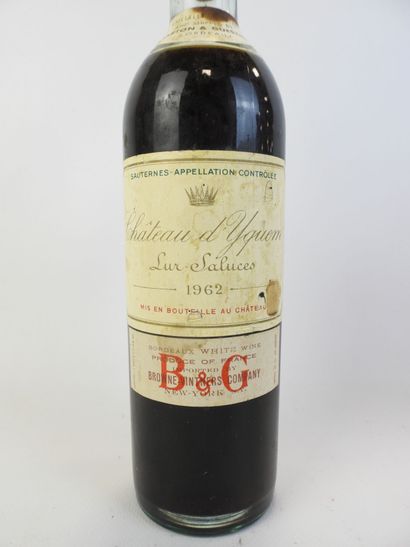 1 bouteille CHATEAU YQUEM LUR SALUCES, Sauternes,...