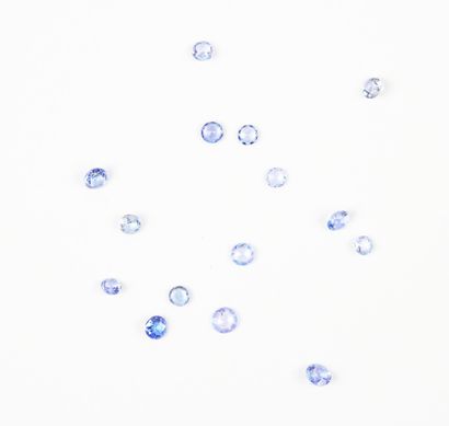 Lot of small round-cut TANZANITES 1.82 c...