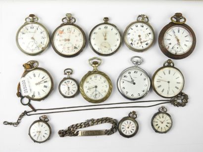LOT of pocket, collar and chronometer watches,...