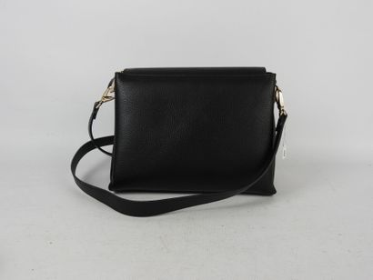 VALENTINO. Shoulder bag in black grained...