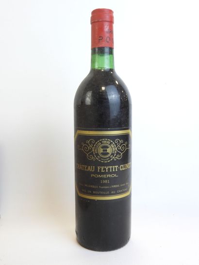 10 bouteilles CHATEAU FEYTIT-CLINET, Pomerol,...