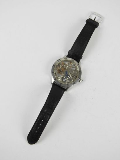 DUC DECREON DE SAINT PIERRE. Skeleton watch...